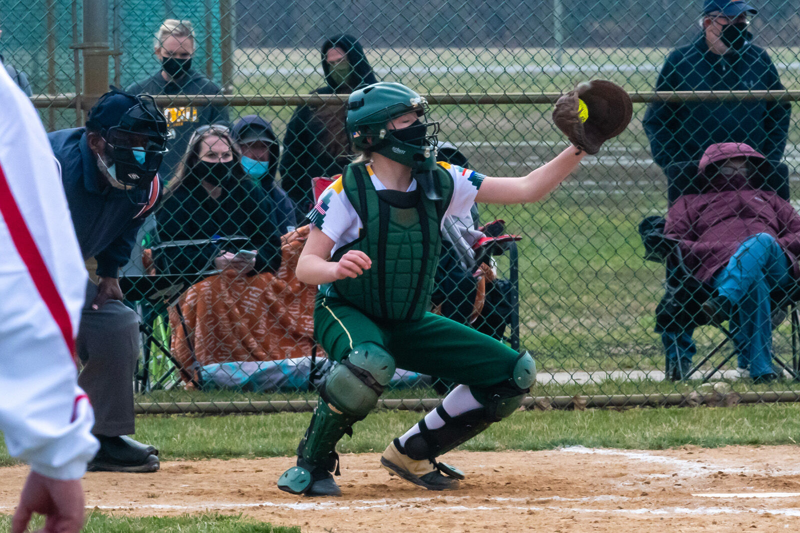Indians catcher Lily Hoban